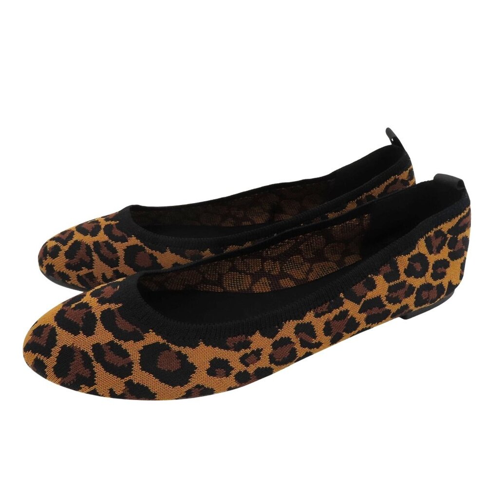 MIA Women 8.5 M EVANNA Leopard Cheetah Animal Print Round Toe Ballet Flat Shoes